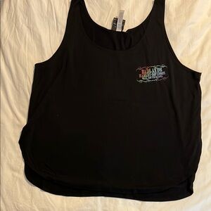 Harley-Davidson Black Sleeveless Tank Top with Scoop Neckline